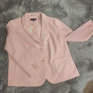 Talbots Woman Blazer Soft Pink